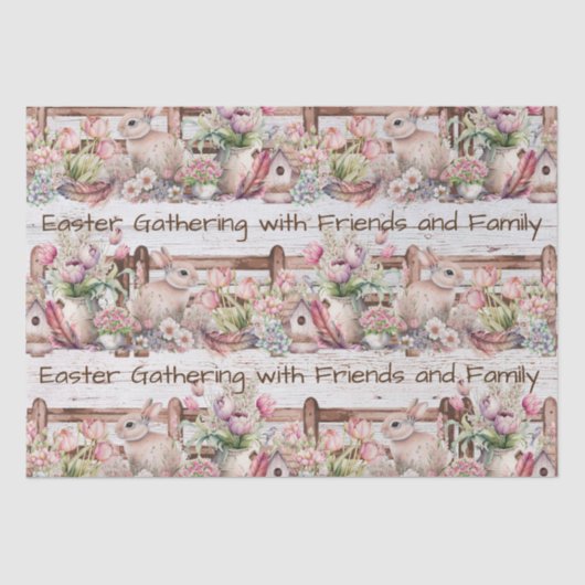 イースターファームハウスホリデーギャザリングティッシュペーパー 薄葉紙 (正面)