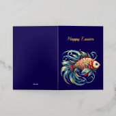 イースターフィッシュイラストレーション 箔シーズンカード (外側レイダウン)