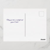 イースターフィッシュイラストレーション 箔シーズンポストカード (裏面)