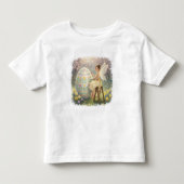 イースターフェアリーの卵ペイント 春 トドラーTシャツ (正面)