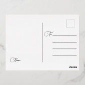 イースターフォイルホリデーポストカード 箔シーズンポストカード (裏面)