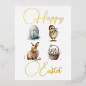 イースターフォイルホリデーポストカード 箔シーズンポストカード (正面)