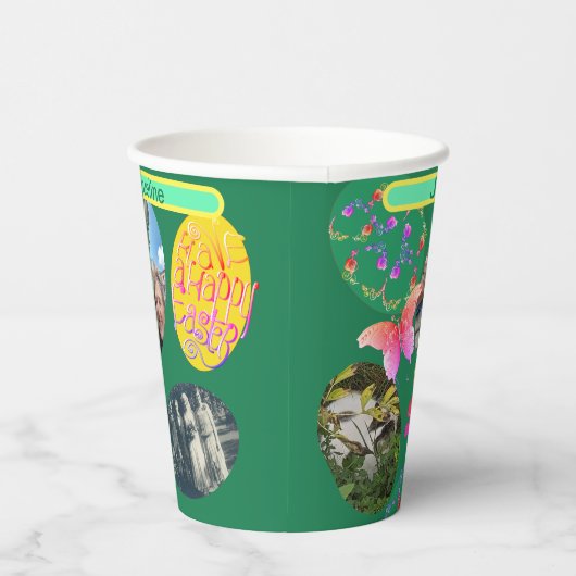 イースターフォトエッグ付/ネーム紙カップ 紙コップ (右)