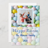 イースターフォトカード、インスタントダウンロードオプション シーズンカード (正面/裏面)