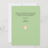 イースターフォトカード(フローラフレーム付き) – 緑 シーズンカード (裏面)