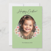 イースターフォトカード(フローラ卵フレーム付き) – 緑 シーズンカード (正面)