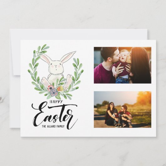 イースターフォトカード | リトルバニー シーズンカード (正面)