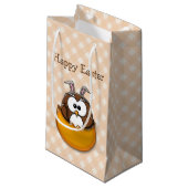 イースターフクロウ – オレンジ スモールペーパーバッグ (正面アングル)