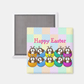 イースターフクロウ – 虹 マグネット (正面/裏面)