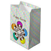 イースターフクロウ – 虹 ミディアムペーパーバッグ (裏面アングル)