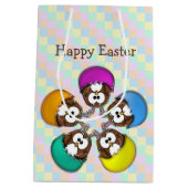 イースターフクロウ – 虹 ミディアムペーパーバッグ (裏面)