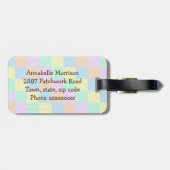 イースターフクロウ – 虹 ラゲッジタグ (裏面横)