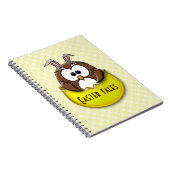 イースターフクロウ – 黄色 ノートブック (右側)