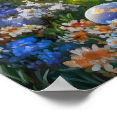 イースターフラワーガーデンウォールアート ポスター (角)