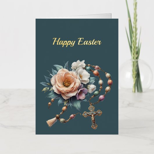 イースターフラワーズロザリオイラストレーション 箔シーズンカード (正面)