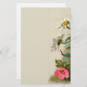 イースターフラワーズヴィンテージフローラアート 便箋 (正面/裏面)