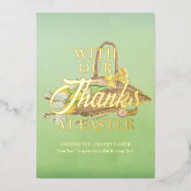 イースターフラワーバスケット感謝していグ・イースター