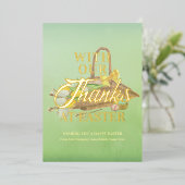 イースターフラワーバスケット感謝していグ・イースター 箔シーズンカード (立ち正面)