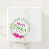 イースターフラワーラウンドメッセージカード フェイバータグ (インサイチュ)
