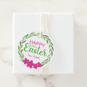 イースターフラワーラウンドメッセージカード フェイバータグ (インサイチュ)