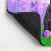 イースターフランスのエッグズバニーチックスとブルドッグ マウスパッド (コーナー)