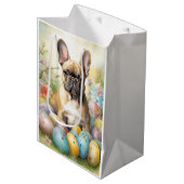 イースターフランスのエッグ付きブルドッグ ミディアムペーパーバッグ (正面アングル)