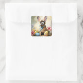 イースターフランスのブルドッグ スクエアシール (バッグ)