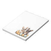 イースターフランスのブルドッグ ノートパッド (回転)