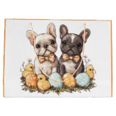 イースターフランスのブルドッグ ラージペーパーバッグ (裏面)