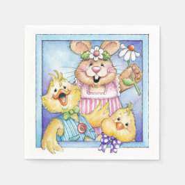 イースターフレンズ – 紙ナプキンス スタンダードカクテルナプキン