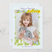 イースターフレームフォトホリデーカード シーズンカード (正面/裏面)