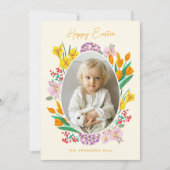 イースターフローラの写真のホリデーカード シーズンカード (正面)