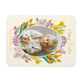 イースターフローラの写真のホリデーカード マグネット (横)