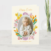 イースターフローラの写真の休日 カード (正面)