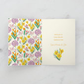 イースターフローラの写真の休日 カード (内部)