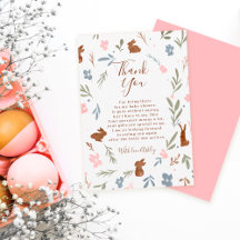 イースターフローラウサギ小さなバニーの赤ちゃんシャワー