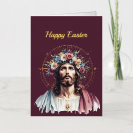 イースターフローラクリスチャンイラストレーション 箔シーズンカード