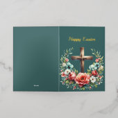 イースターフローラクロスイラストレーション 箔シーズンカード (外側レイダウン)