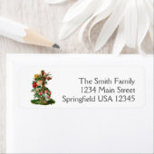 イースターフローラクロス宗教差出人住所ラベル ラベル (インサイチュ)