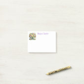 イースターフローラバスケットノート ポストイット (デスク上)