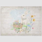 イースターフローラバニー卵バスケット春デクページT 薄葉紙 (正面)