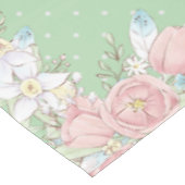 イースターフローラパステルグリーン水玉模様 テーブルクロス (アングル)