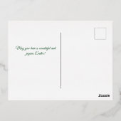 イースターフローラリースクロスイラストレーション 箔シーズンポストカード (裏面)