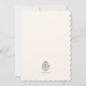 イースターフローラ卵招待状 招待状 (裏面)