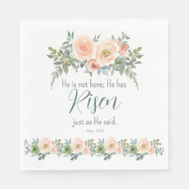 イースターフローラ彼は聖なる書物、 経典水の色を上昇した スタンダードランチョンナプキン