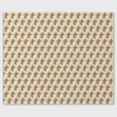 イースターフローラ水彩クロス ラッピングペーパー (フラット)