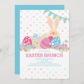 イースターブモダンルンチディナーパーティの招待状 招待状 (正面/裏面)
