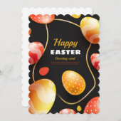 イースターブラックと金ゴールド シーズンカード (正面/裏面)