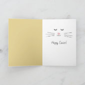 イースターブラックオランダ矮星ウサギ シーズンカード (内部)