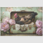 イースターブラックヘンスーツケースデクページ 薄葉紙 (正面)